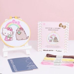 NEW Hello Kitty Stitch & Story Cross Stitch Kit